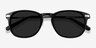 Council Black Acetate-metalSunglass Frames from EyeBuyDirect, Closed View