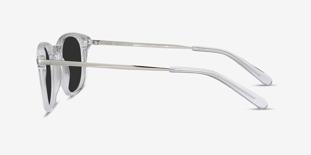 Council Clear Acetate-metalSunglass Frames from EyeBuyDirect, Side View
