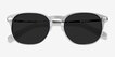 Council Clear Acetate, MetalSunglass Frames from EyeBuyDirect, Closed View