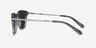 Council Gray Striped Acetate-metalSunglass Frames from EyeBuyDirect, Side View
