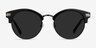 Kiri Black Acetate-metalSunglass Frames from EyeBuyDirect, Front View