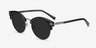 Kiri Black Acetate-metalSunglass Frames from EyeBuyDirect, Angle View