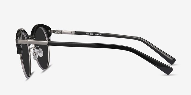 Kiri Black Acetate-metalSunglass Frames from EyeBuyDirect, Side View
