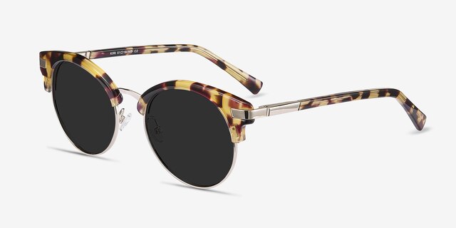 Kiri Écailles Acetate-metalSoleil de Lunette de vue d'EyeBuyDirect, Vue d'Angle