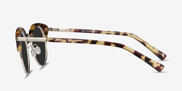 Kiri Écailles Acetate-metalSoleil de Lunette de vue d'EyeBuyDirect, Vue de Côté
