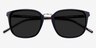 Yuma Navy Acetate-metalSunglass Frames from EyeBuyDirect, Closed View