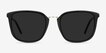 Yuma Black Acetate, MetalSunglass Frames from EyeBuyDirect, Front View