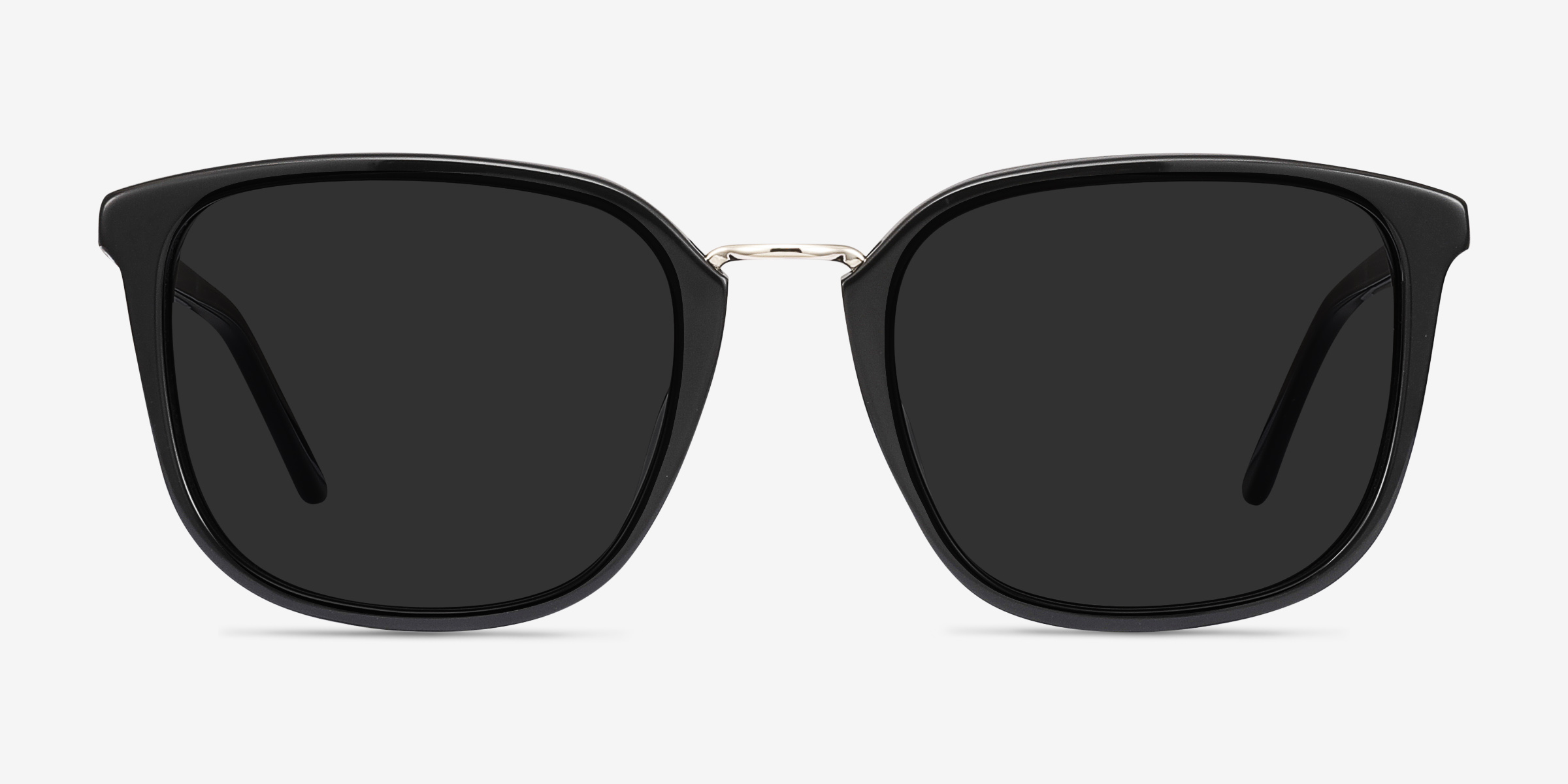 Yuma Square Black Frame Prescription Sunglasses Eyebuydirect