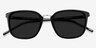 Yuma Noir Acetate-metalSoleil de Lunette de vue d'EyeBuyDirect, Vue Rapprochée