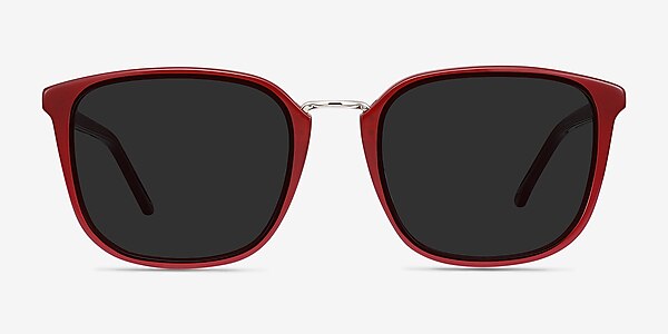 Yuma Rouge Acetate-metal Soleil de Lunette de vue