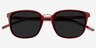 Yuma Red Acetate-metalSunglass Frames from EyeBuyDirect, Closed View