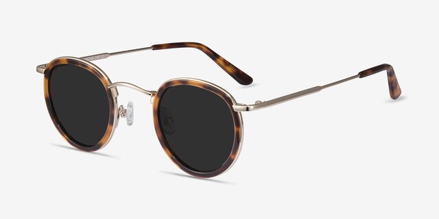 Rollin Écailles Acetate-metalSoleil de Lunette de vue d'EyeBuyDirect, Vue d'Angle