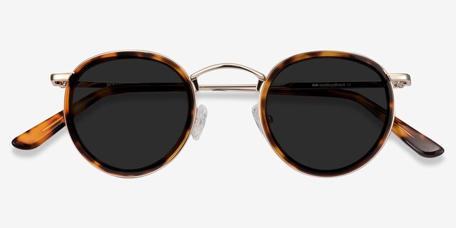 Rollin Écailles Acetate-metalSoleil de Lunette de vue d'EyeBuyDirect, Vue Rapprochée