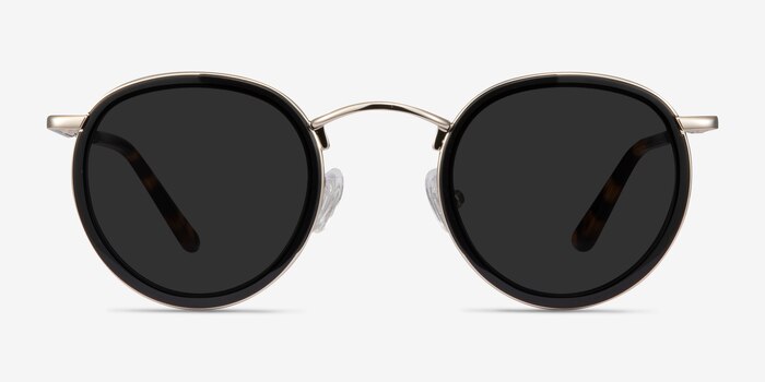 Rollin Noir Acetate-metal Soleil de Lunette de vue d'EyeBuyDirect