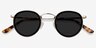 Rollin Noir Acetate-metalSoleil de Lunette de vue d'EyeBuyDirect, Vue Rapprochée