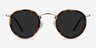 Critic Tortoise AcetateSunglass Frames from EyeBuyDirect, Front View