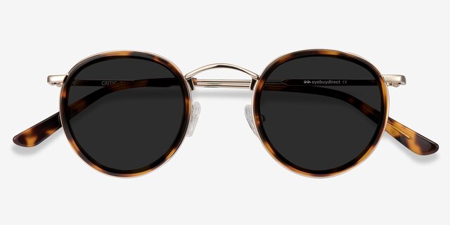 Critic Tortoise AcetateSunglass Frames from EyeBuyDirect, Closed View
