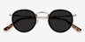 Critic Black Acetate-metalSunglass Frames from EyeBuyDirect, Closed View