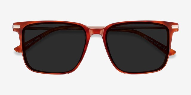 Griffith Light Tortoise Acetate-metalSunglass Frames from EyeBuyDirect, Closed View