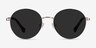 Grasp Gold Acetate-metalSunglass Frames from EyeBuyDirect, Front View