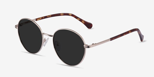 Grasp Gold Acetate-metalSunglass Frames from EyeBuyDirect, Angle View