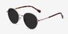 Grasp Gold Acetate-metalSunglass Frames from EyeBuyDirect, Angle View