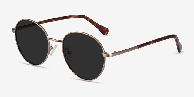 Grasp Bronze Acetate-metalSunglass Frames from EyeBuyDirect, Angle View
