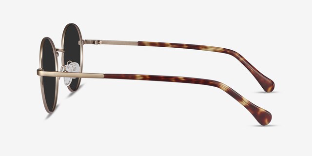 Grasp Bronze Acetate-metalSunglass Frames from EyeBuyDirect, Side View