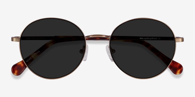 Grasp Bronze Acetate-metalSunglass Frames from EyeBuyDirect, Closed View