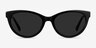 Sun Her Black AcetateSunglass Frames from EyeBuyDirect, Front View