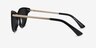 Sun Her Black AcetateSunglass Frames from EyeBuyDirect, Side View