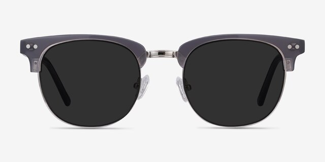 Sun Borderline Gray AcetateSunglass Frames from EyeBuyDirect, Front View