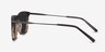Sun Glory Gray Striped Acetate-metalSoleil de Lunette de vue d'EyeBuyDirect, Vue de Côté