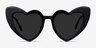 Darling Black Acetate-metalSunglass Frames from EyeBuyDirect, Front View