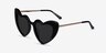 Darling Black Acetate-metalSunglass Frames from EyeBuyDirect, Angle View