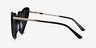 Darling Black Acetate-metalSunglass Frames from EyeBuyDirect, Side View