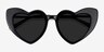 Darling Black Acetate-metalSunglass Frames from EyeBuyDirect, Closed View