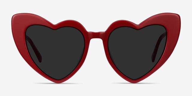 Darling Burgundy Acetate-metalSoleil de Lunette de vue d'EyeBuyDirect, Vue de Face