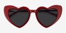 Darling Burgundy Acetate-metalSoleil de Lunette de vue d'EyeBuyDirect, Vue Rapprochée