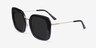 Canopy Black Acetate-metalSunglass Frames from EyeBuyDirect, Angle View