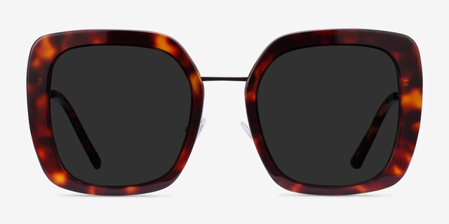Canopy Tortoise Acetate-metalSunglass Frames from EyeBuyDirect, Front View