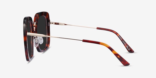 Canopy Tortoise Acetate-metalSunglass Frames from EyeBuyDirect, Side View