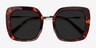 Canopy Tortoise Acetate-metalSunglass Frames from EyeBuyDirect, Closed View