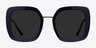 Canopy Blue Acetate-metalSunglass Frames from EyeBuyDirect, Front View