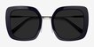 Canopy Blue Acetate, MetalSunglass Frames from EyeBuyDirect, Closed View