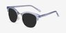 Strata Clear Blue Acetate-metalSunglass Frames from EyeBuyDirect, Angle View