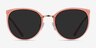 Crush Coral Acetate-metalSunglass Frames from EyeBuyDirect, Front View