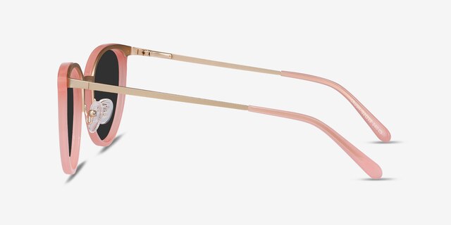 Crush Coral Acetate-metalSunglass Frames from EyeBuyDirect, Side View