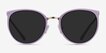Crush Lavender Acetate, MetalSunglass Frames from EyeBuyDirect, Front View