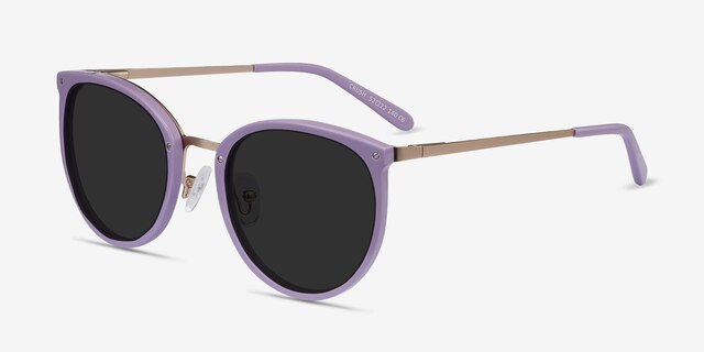 Crush Lavender Acetate-metalSunglass Frames from EyeBuyDirect, Angle View